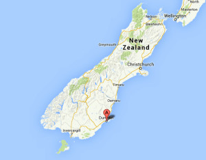 Dunedin-map-newzealand