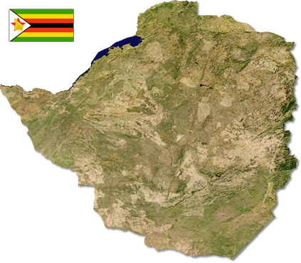 Map of Zimbabwe
