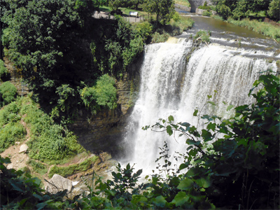 Webster's Falls, as seen from above